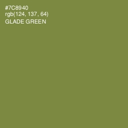 #7C8940 - Glade Green Color Image